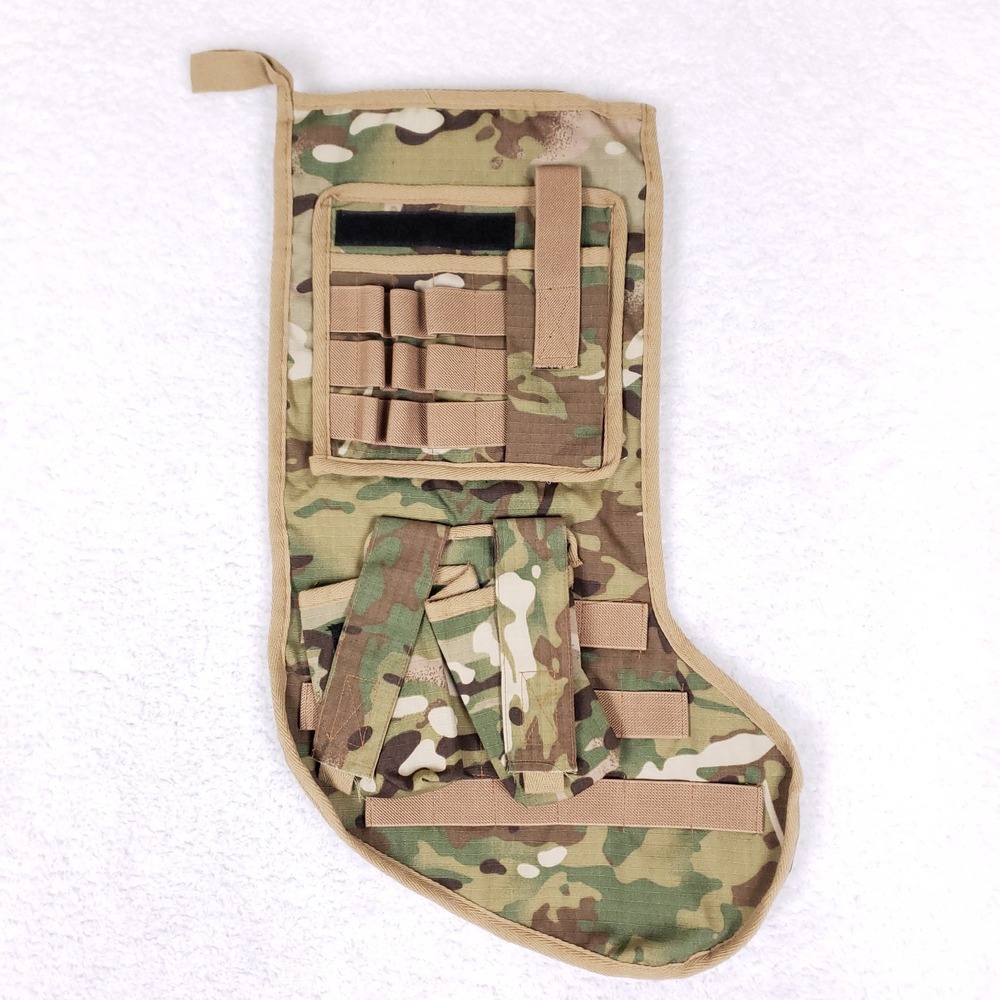 Tactical MOLLE Camouflage Christmas Stocking Military Style‎ Hunting Gear Gift